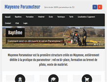Tablet Screenshot of mayenneparamoteur.com